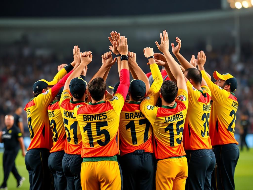 Team celebration